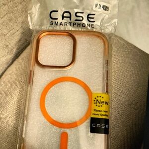 Smartphone Case with Orange Accents
